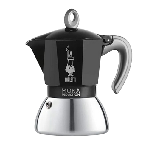 Bialetti Moka Inducción 4 tazas negra