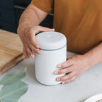 Fellow Atmos Vacuum Canister 1,2 L Blanco mate