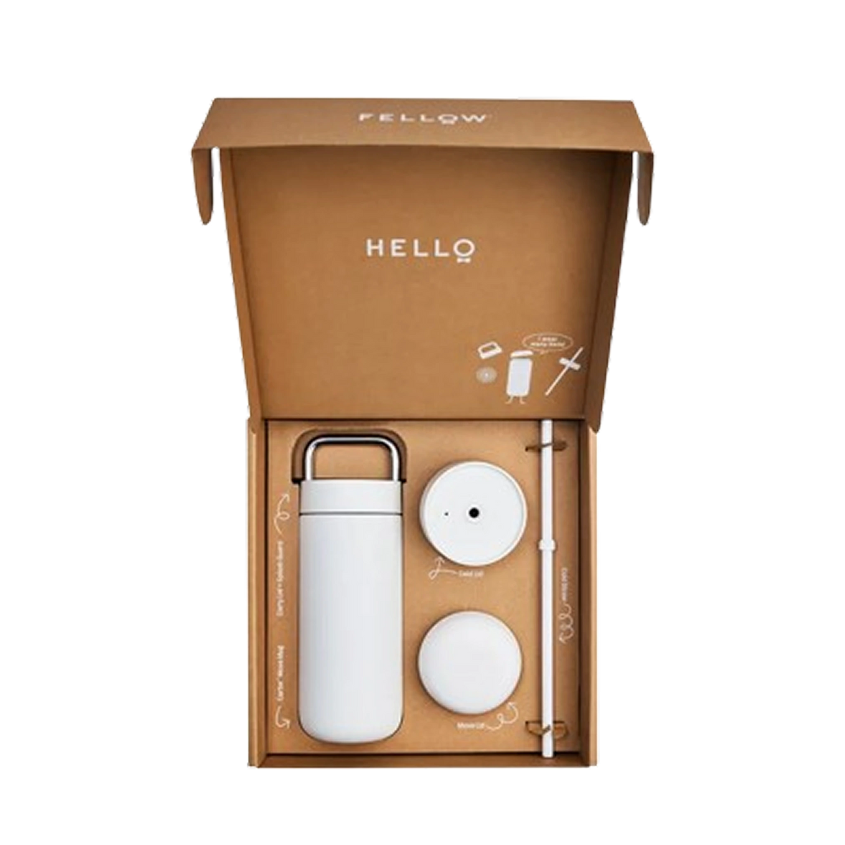 Fellow Carter 3-in-1 Lid System Blanco mate