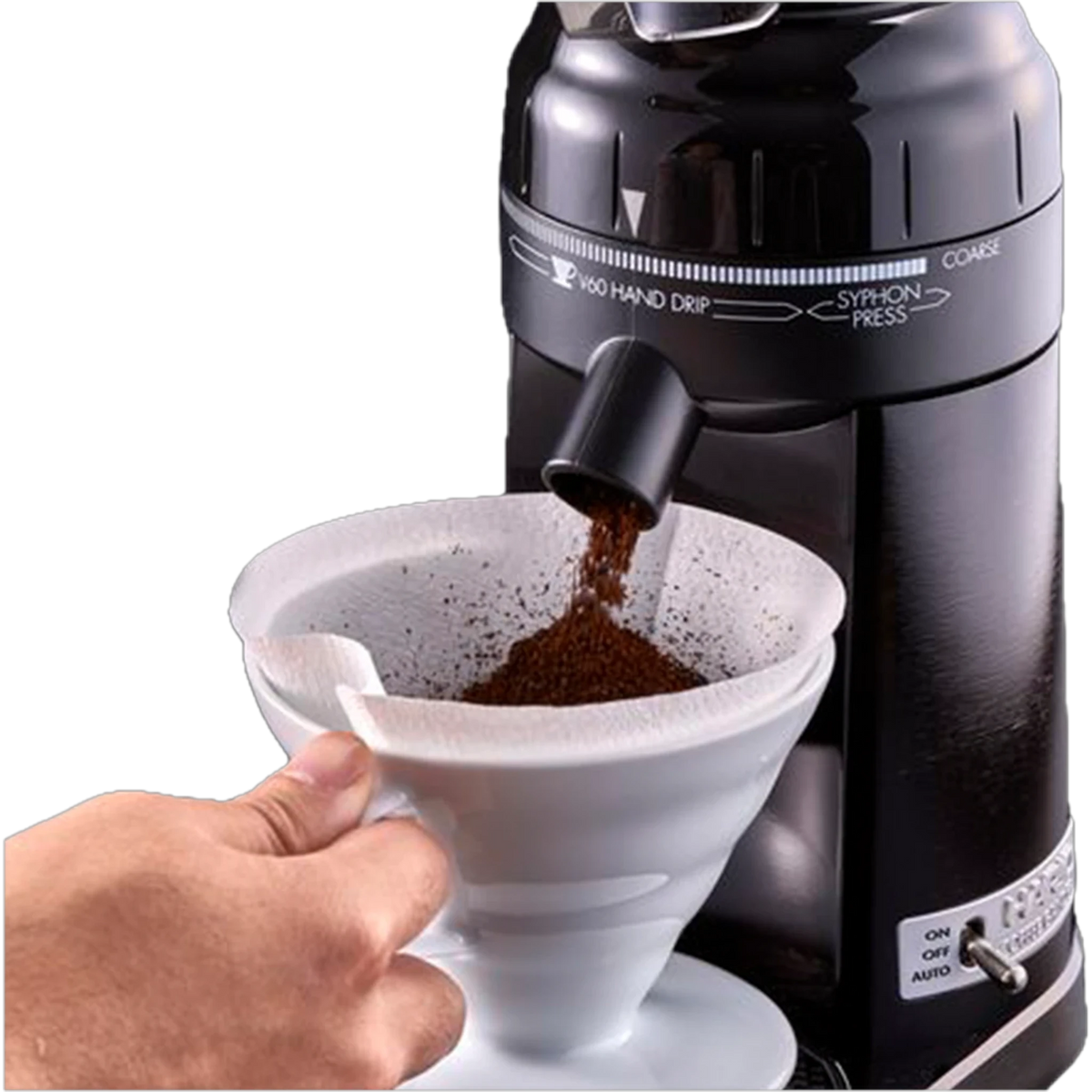 Hario V60 Electric Coffee Grinder Negro