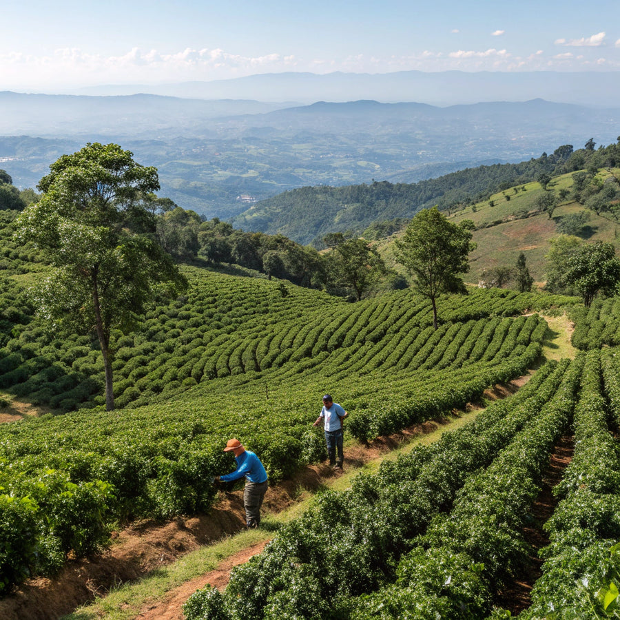 Finca de origen del café