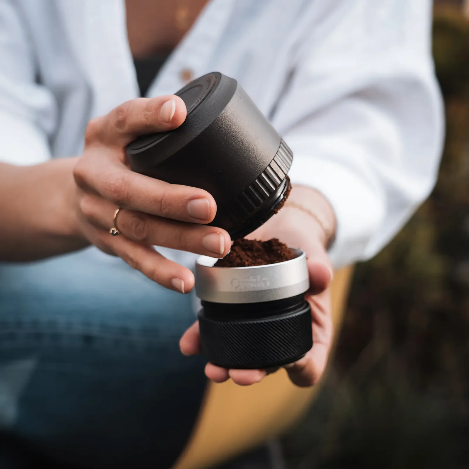 Outin Fino Molinillo de Café Eléctrico Portátil Negro - Imagen 9