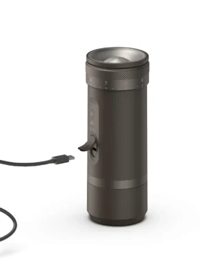 Outin Fino Molinillo de Café Eléctrico Portátil Negro