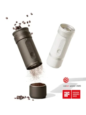 Outin Fino Molinillo de Café Eléctrico Portátil Negro